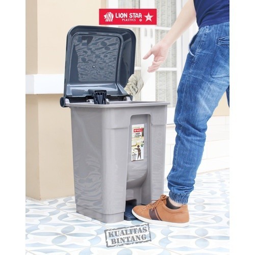 hanya disini] Lion Star Tempat Sampah Injak