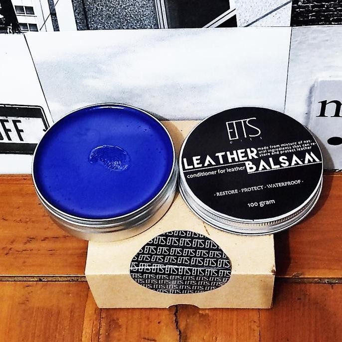 Pembersih Sepatu Kulit Leather Balsam/Leather Care/Semir Biru Navy JS