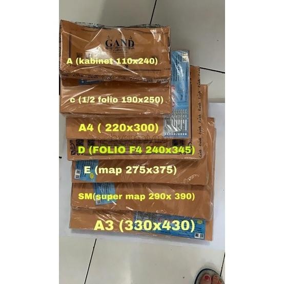 

promoo baru map / amplop coklat dengan seal ukuran a3 330 x 430 mm / map coklat dengan lem isi 100 lembar