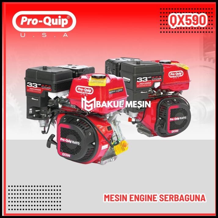 Proquip Rato Qx590 Heavy Duty Gasoline Engine Qx590 Mesin Bensin 33 Hp