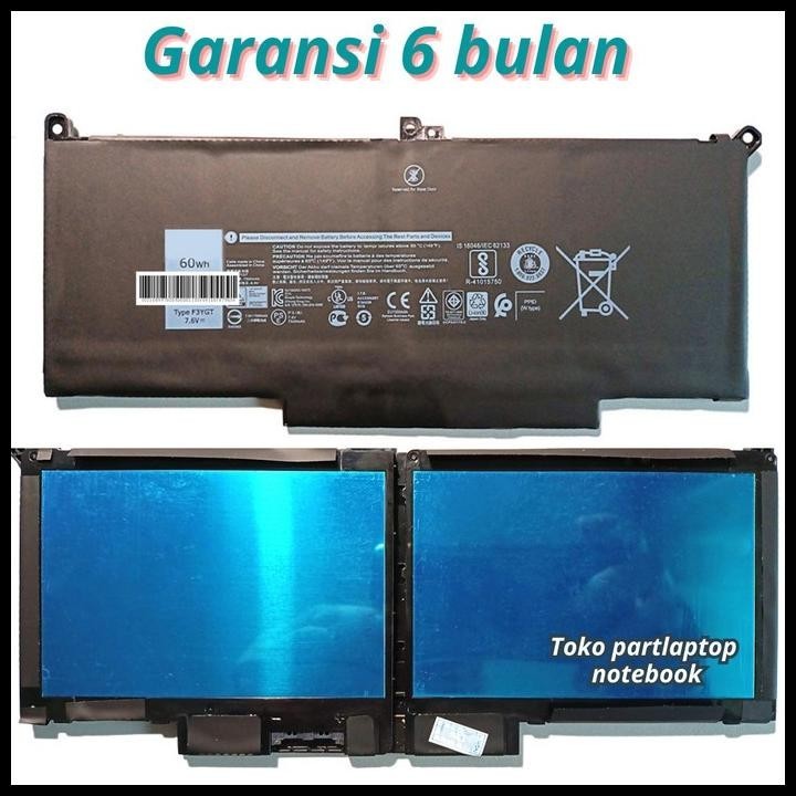 Baterai Del Latitude 7480 7290 7280 7490 F3Ygt Dj1J0 Battery