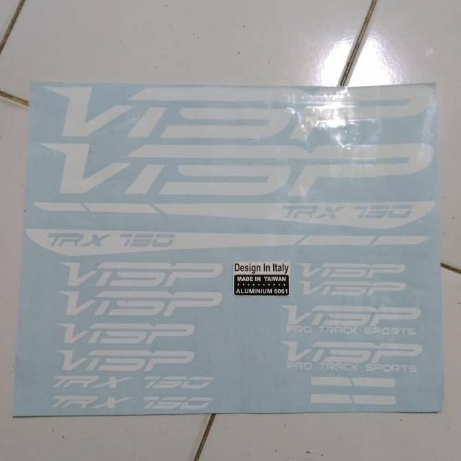 Decal Sticker Stiker Decals Visp untuk Frame Visp trx 790 soloist