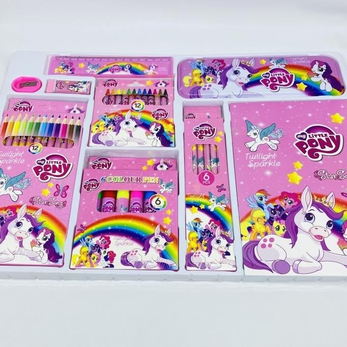 

Stationary set xl alat tulis gambar anak lengkap little pony TF