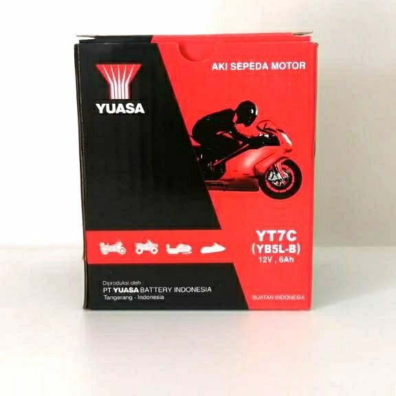 Aki Motor Yamaha Mio Sporty, Honda Supra Yuasa Yt7C Aki Kering