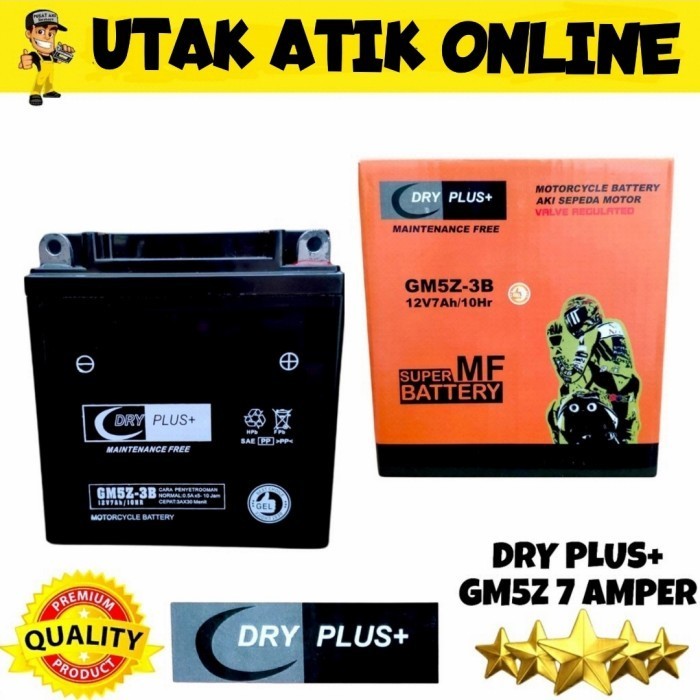 Aki Motor Yamaha Vega Zr Kering 12V 5Ah