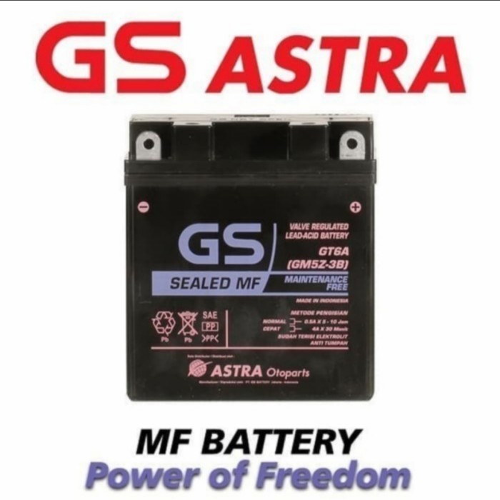 Aki Motor Mio Sporty Gs Astra Original Aki Kering