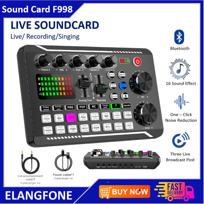 

Live Soundd F998 Live Audio Mixer Broadcast Recording Karaoke
