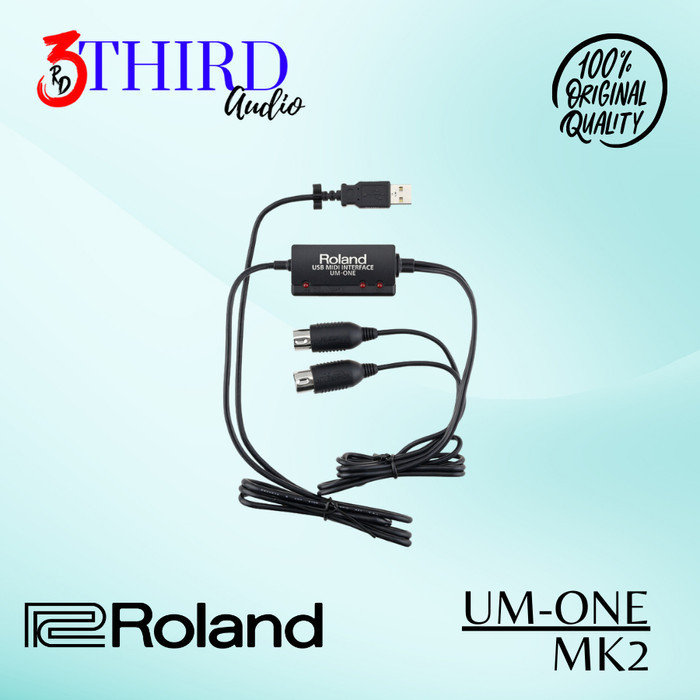 

Roland UM ONE MK2 USB Midi Cable Interface Original Roland UM-One MKII