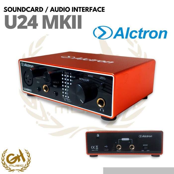 

Alctron U24MK2 USB Audio Interface - Soundd U24MKII