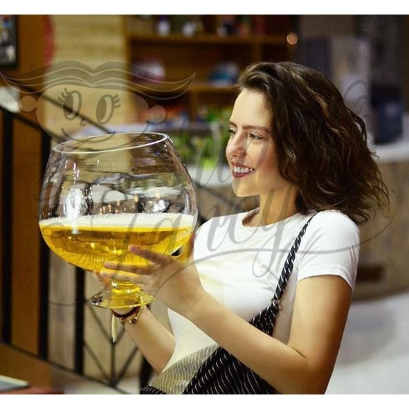 Gelas bir gelas kaca wine beer glass jumbo big besar party pesta LS
