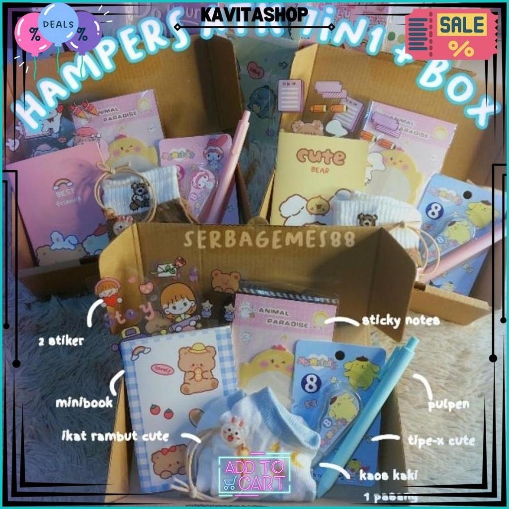 

Serbagemes88 - Set Alat Tulis 7 In 1 Karakter / Hampers Kado Gift Wisuda / Stationery Set Hadiah Lucu Lebaran / Kado Ulang Tahun Cewek / Hampers Murah / Gift Box Lucu / Stationery Set Aesthetic / Paket Alat Tulis / Peralatan Sekolah / Kado Unik Perempuan