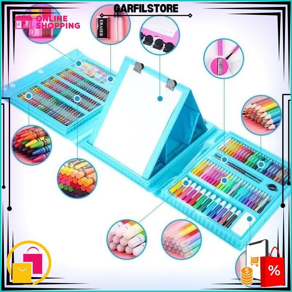 

Crayon Set Isi 208Pcs Viral Case Portable All In One Crayon Isi 150Pcs Viral Cod