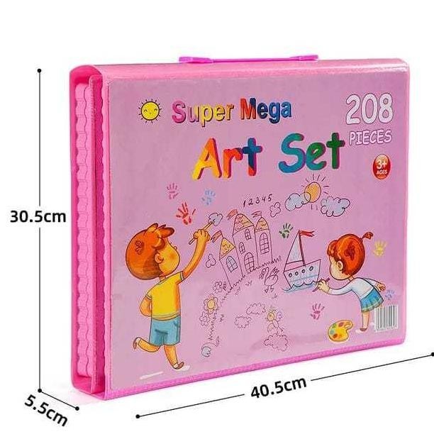 

Art Full Set Crayon 208 Pcs/ Krayon Alat Lukis Anak Pensil Warna Cat Air Mewarni (Cod)