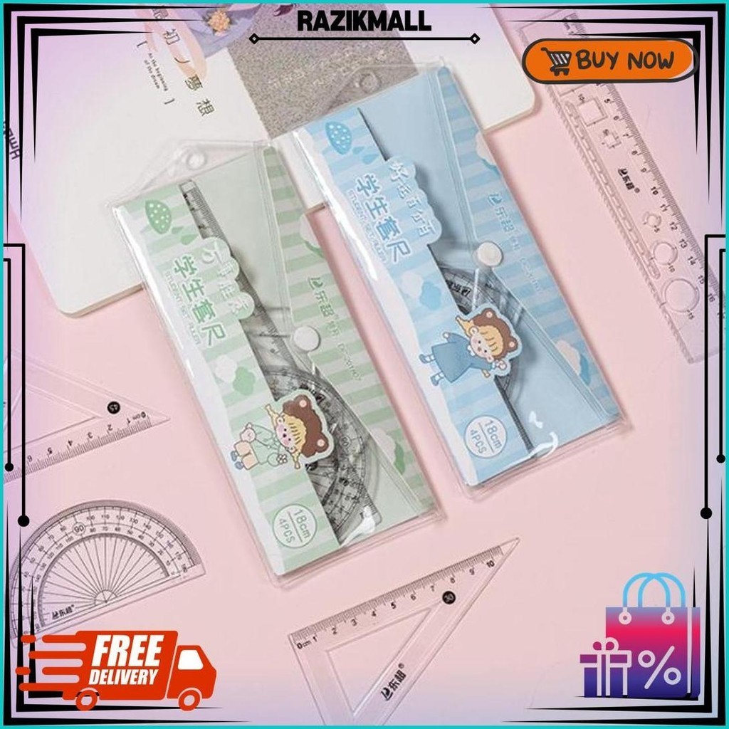 

Cod Penggaris Plastik 1 Set 4 Model / Ruler 1Set Pp109 Gratis Ongkir