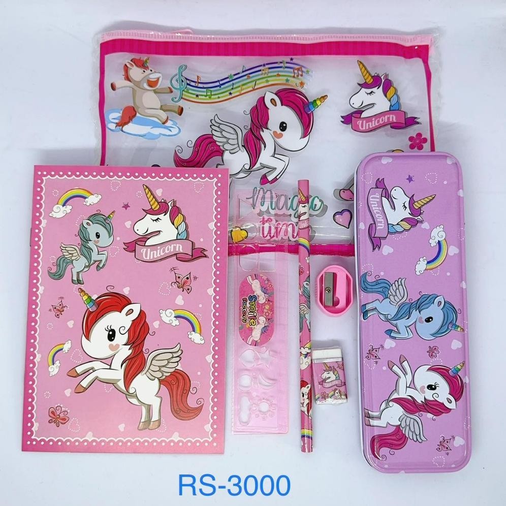 

Stationery Set Karakter 6 In 1/Alat Tulis Set Hadiah/ Paket Alat Tulis / Study Set Lucu Best Seller