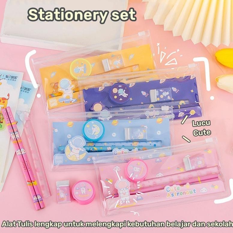 

Alat Tulis Lucu Istimewa Paket Alat Tulis 5 In 1 Pensil Penggaris Penghapus Paket Lengkap Sekolah Kantor Belajar Set Murah Perlengkapan Menulisu Kartun Souvenir Ulang Tahun Kado Anak Birthday Gift Stationery Cod