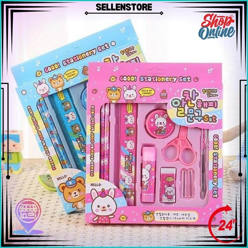

Ns - Stationary Set / Set Alat Tulis Anak Kartun 10 In 1 Best Seller