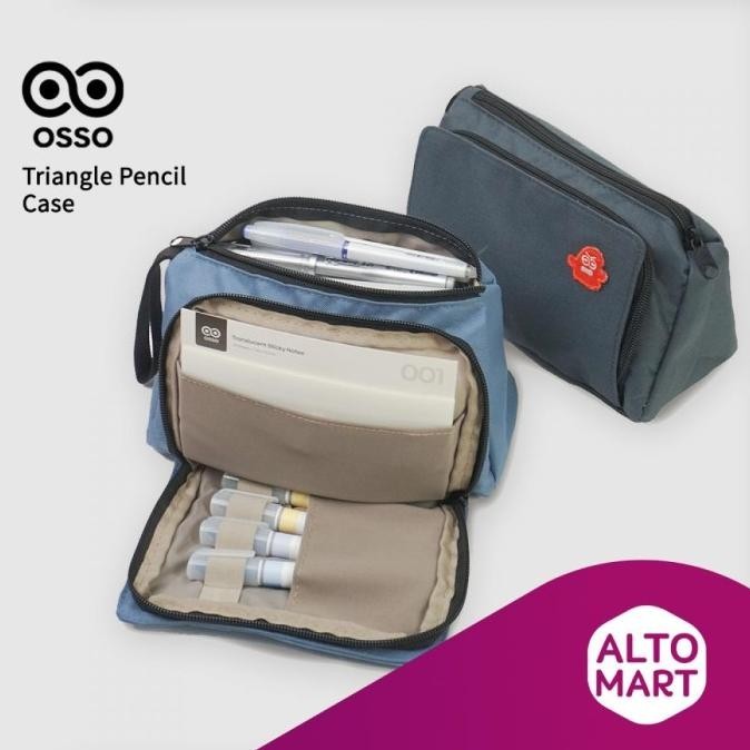 

Osso Triangle Jumbo Pencil Case Kotak Tempat Pensil