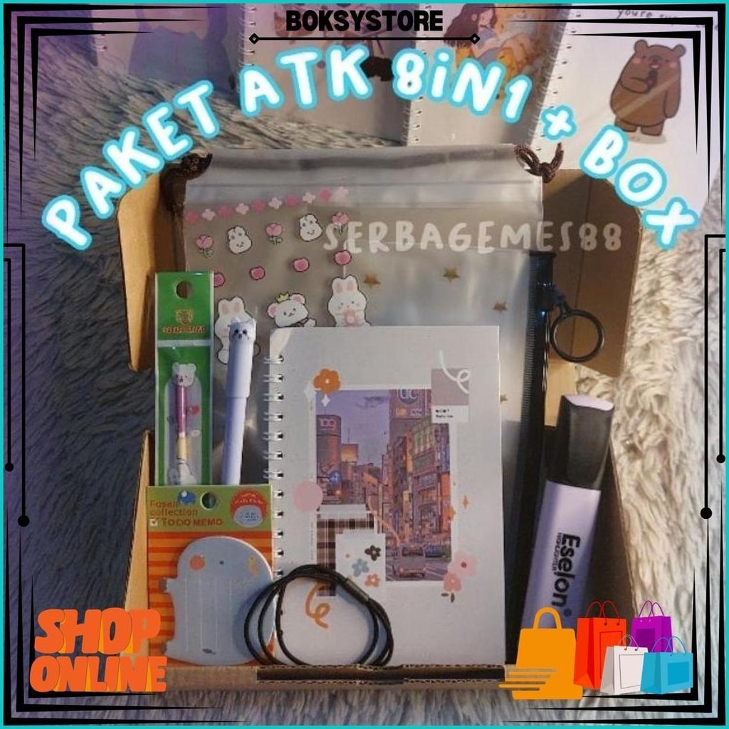 

Serbagemes88 - (Part 2) Paket Alat Tulis 8In1 / Stationery Set / Alat Tulis Set / Stationery Set Cod