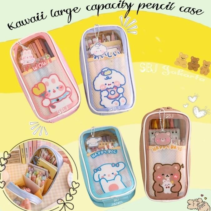 

Tempat Pensil Anak Perempuan Cewek Pencil Case Besar Waterproof Kawaii