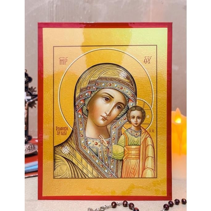 

jg-56 IKON GAMBAR THEOTOKOS BUNDA MARIA - KATOLIK DAN ORTHODOX [20X15] Murah