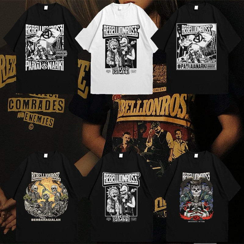 [Bahan halus dan Nyaman] Rebellion Rose - Comrades (Live At Locshow II) / Kaos Rebellion Rose / Kaos