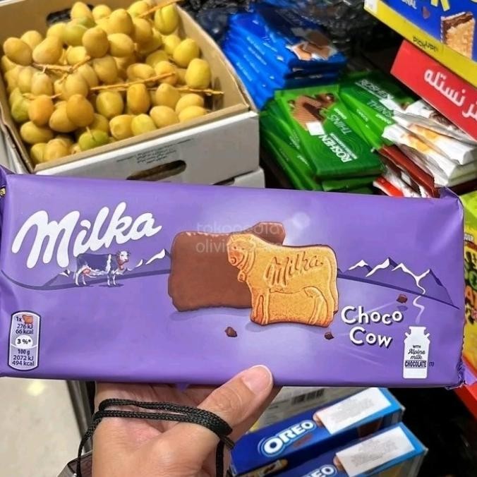 

milka choco cow biscuit impor dubai P67M