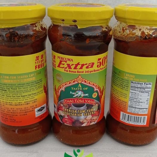 

Thai Tom Yam (Perisa Tom Yum Vegetarian) Peace Brand - Percuma 50%