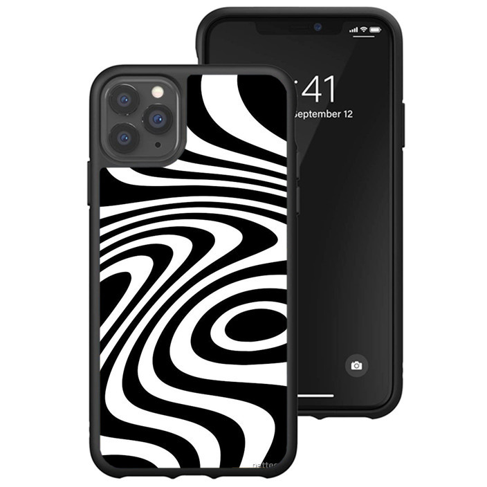 Hybrid Case iPhone 15 14 13 12 11 Pro Max Plus Mini XR Black White FORL0115