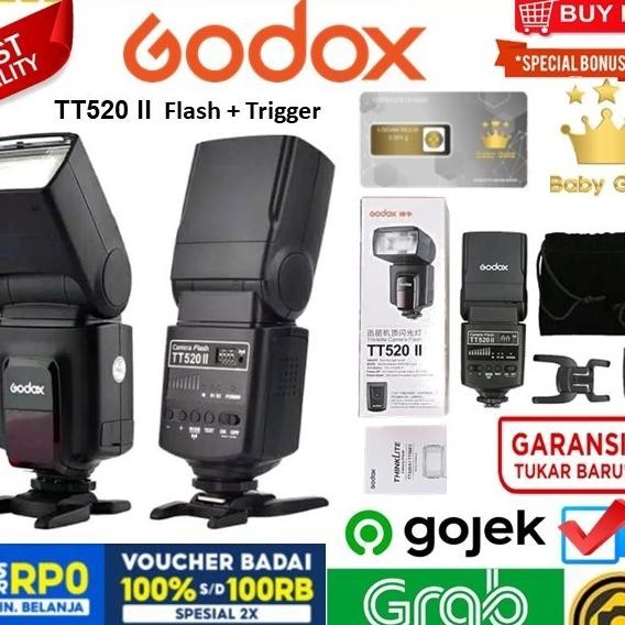 Godox Tt520 Ii Camera Flash + Trigger