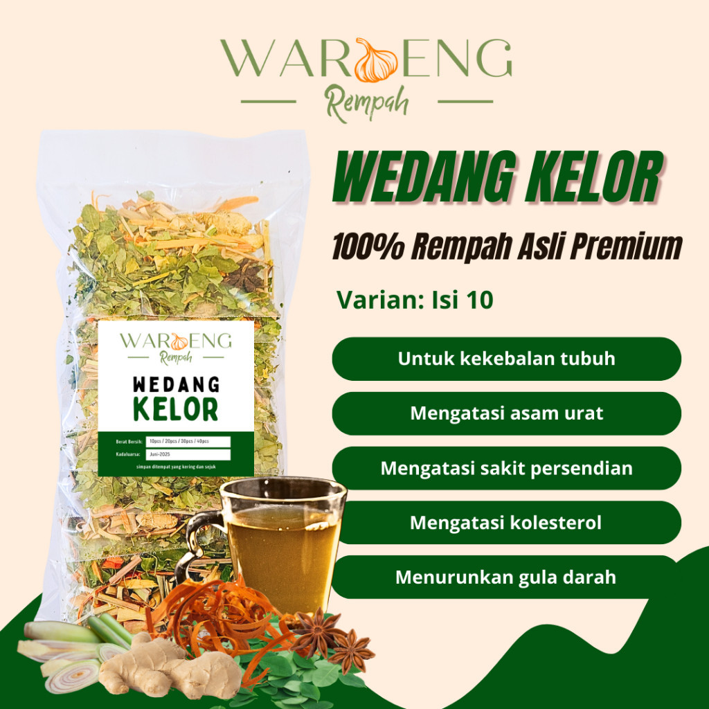 

Wedang Kelor - Isi 10pcs / Waroeng Rempah Murah