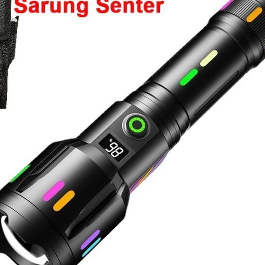 Senter Led Terang Coba F351 M80 Zoom