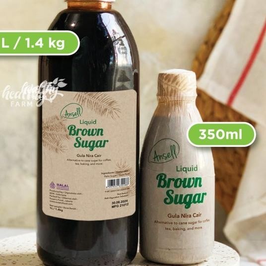 

Ansell Gula Kelapa Cair / Brown Sugar /Gula Merah Cair 1L/1.4Kg