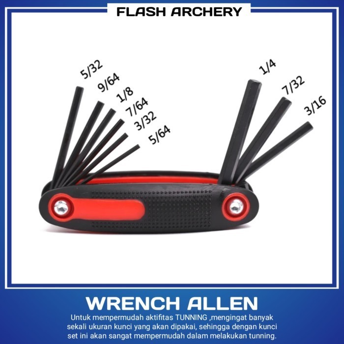 Allen Wrench L Key Set Kunci L Khusus Panahan