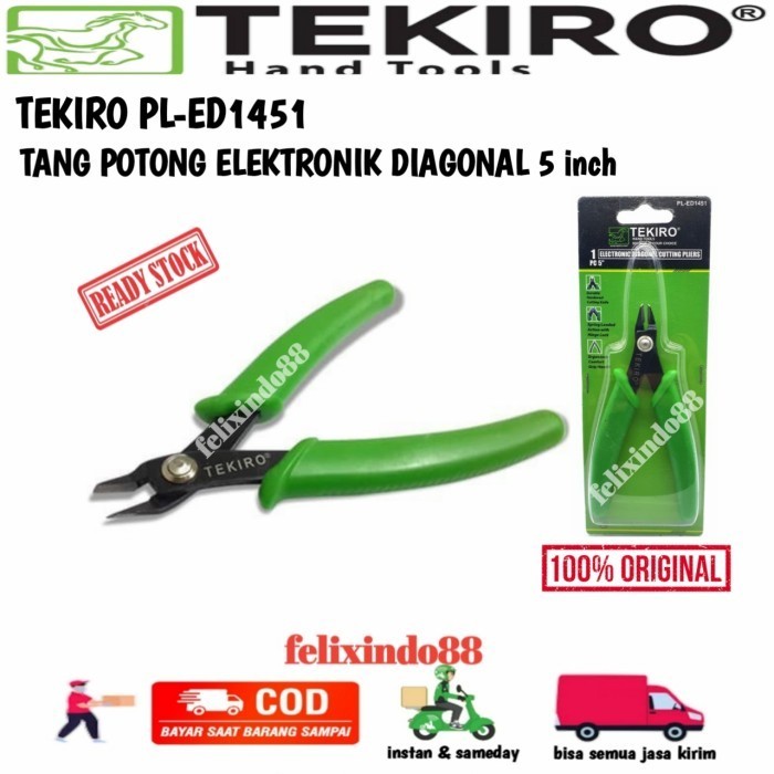 Tekiro Tang Potong Elektronik Kecil 5Inch - Tang Potong Kawat - Kabel