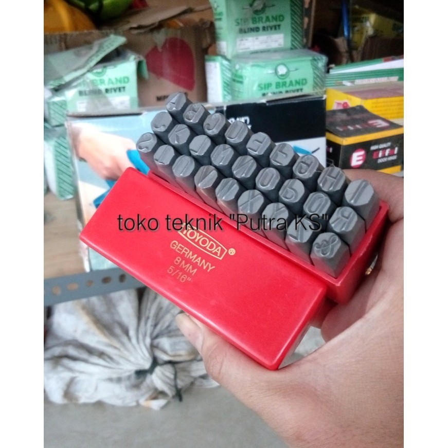Alat Ketok Huruf / Alat Untu Memperbaiki Nomor Mesin Ukuran 8Mm