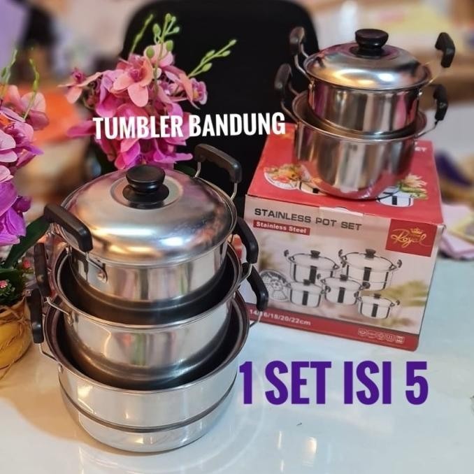 Panci Set Panci Stainless Panci Serbaguna Panci Sayur Panci Bandung
