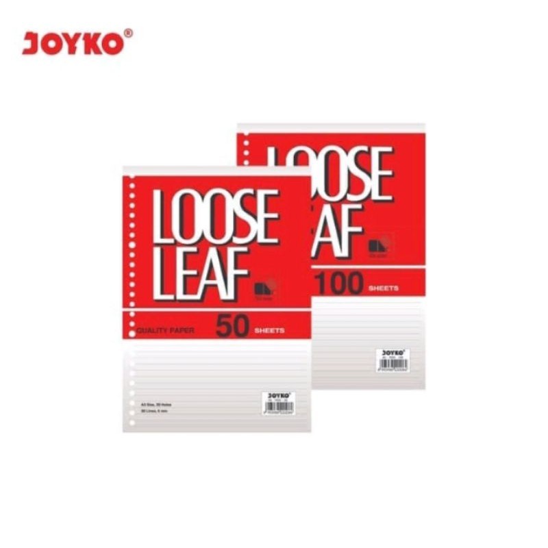 

LOOSE LEAF Bergaris JOYKO Refill Kertas Binder A5 Isi 50 Dan 100