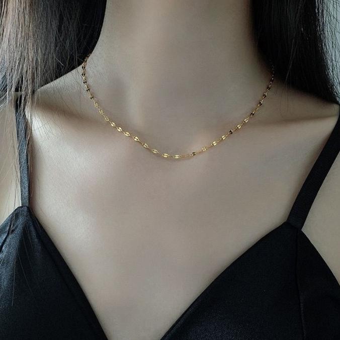 PL4479 kalung labu replika berlian kalung dewasa titanium