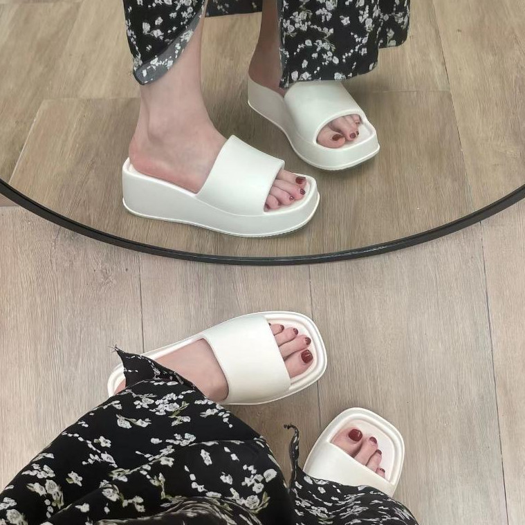 Sandal Karet Wanita // Sandal Wedges Wanita Karet EVA Sandal Slop Wanita Wedges Tinggi 5cm Premium