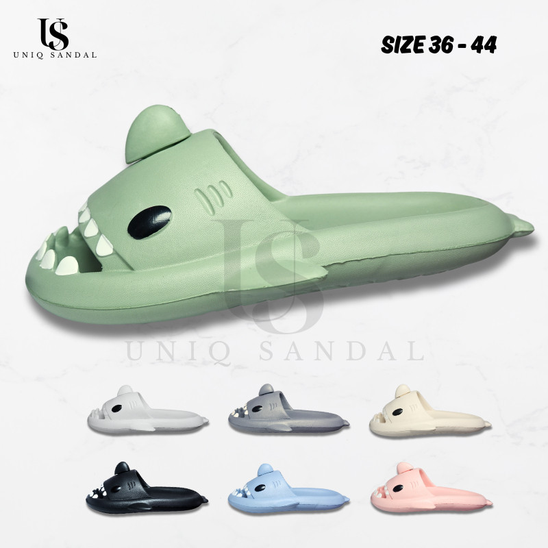 Sandal Hiu // Sendal slop karakter hiu/sendal slop hiu pindang/sendal unisex dewasa/sendal anti slip
