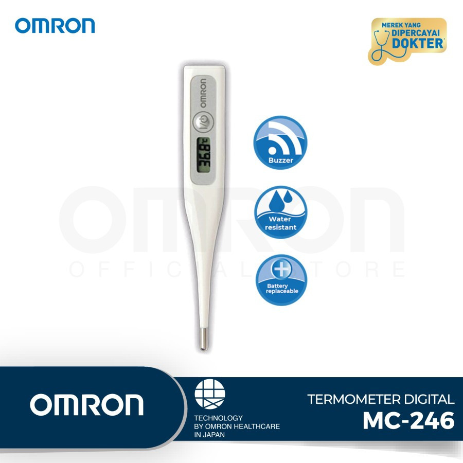 Thermogun Kesehatan // OMRON THERMOMETER MC-246 TERMOMETER KETIAK DIGITAL