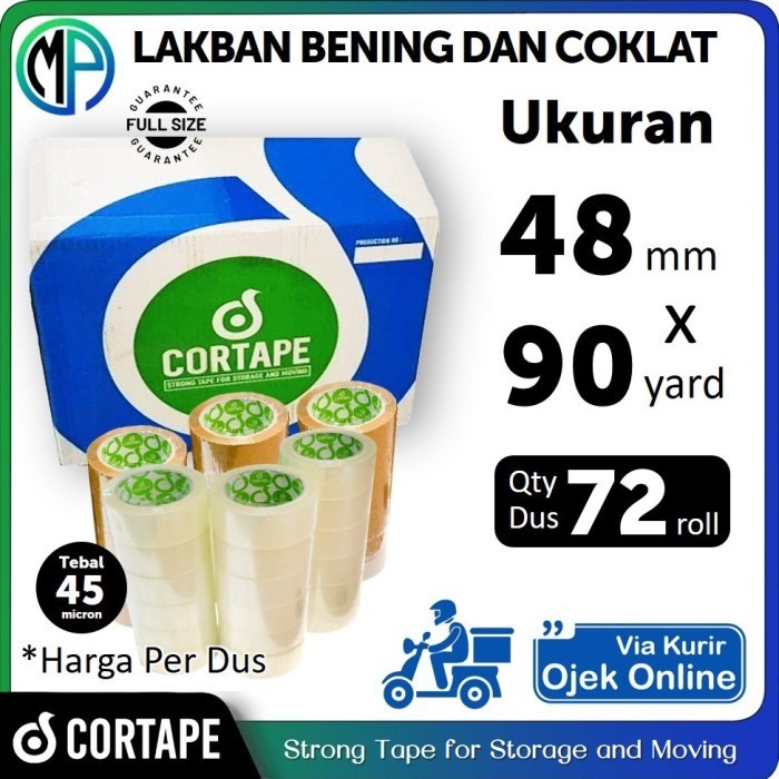 

Lakban / Isolatip Cortape 2 Inch 48Mm X 90Yard Perdus (Via Gojek)