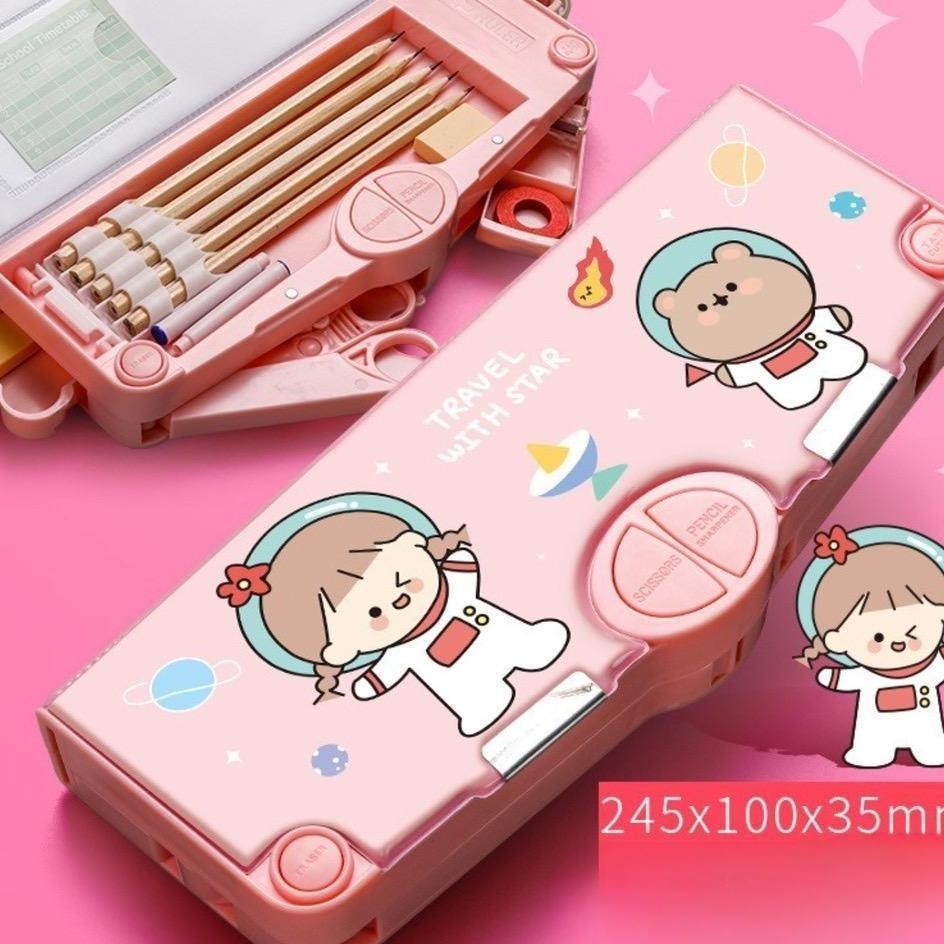 

Nikidi Kotak Sil Multifungsi Motif Unicorn/ Elsa/Spiderman/Captain Amerika / Tempat Sil Case Anak Lengkap Peruncing Gunting Isolasi Ghapus- Kp011