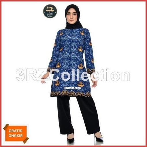 Get New Tunik Batik Korpri Wanita Seragam Korpri Wanita Gamis Korpri Terbaru Good Quality