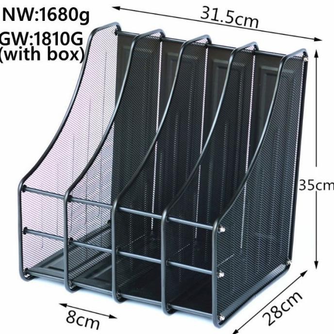 

BOX FILE 4 SHAF BAHAN BESI WARNA HITAM