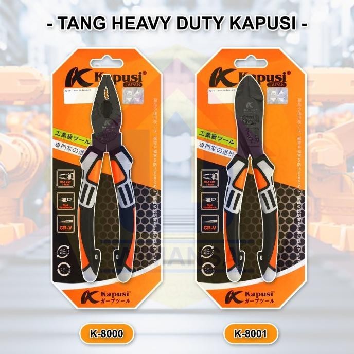 TANG HEAVY DUTY KAPUSI - TANG KOMBINASI K8000 - TANG POTONG K8001