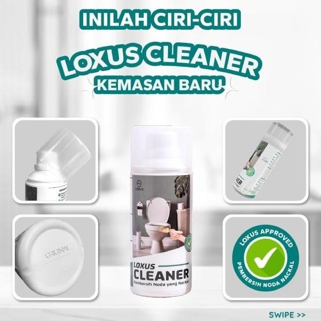 [Bisa Cod] Terbaru Loxus Paket Loxus Cleaner Dengan Spons Gagang Original