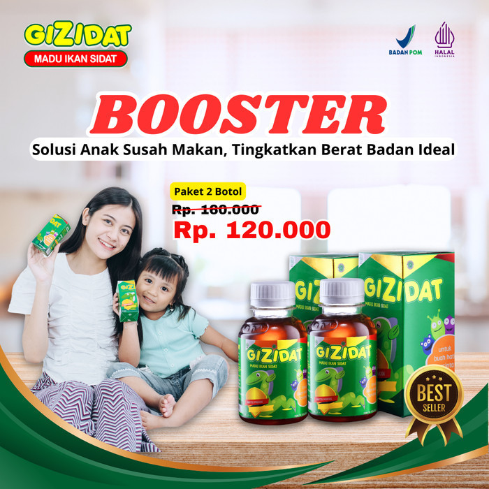 

Ready Gizidat Original - Vitamin penambah nafsu makan anak [PAKET 2 BOTOL]
