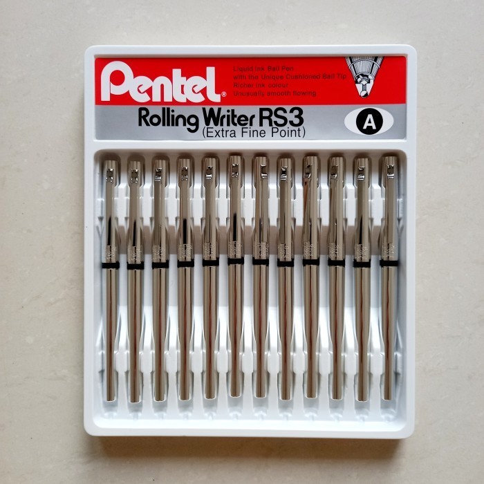 

Ready Pena Pulpen Pen Tinta - Pentel Rolling Writer RS3 Original Japan